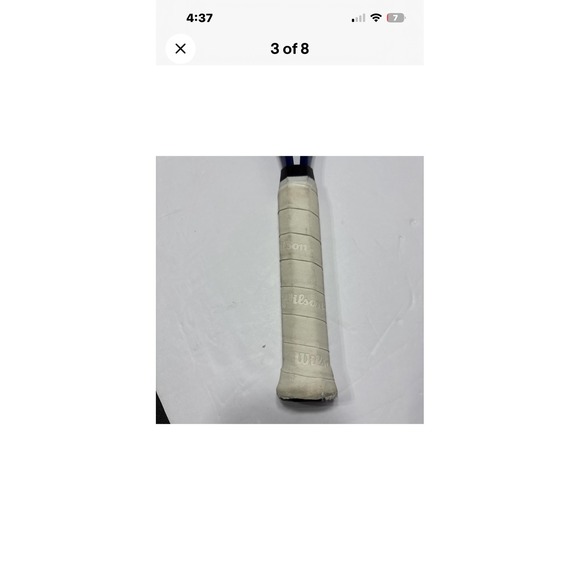 Wilson Ultra 100 Tennis Racquet Pair Blue 4 3/8 Grip Size 3 Set of 2 - Picture 3 of 6